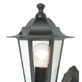 Black Vintage Up Lantern Wall Light