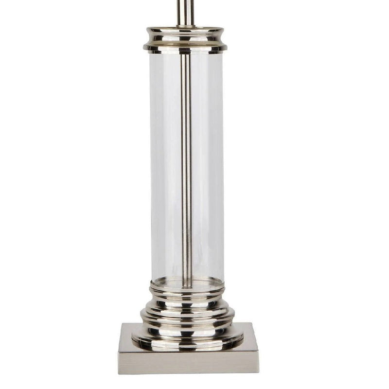 Chrome & Glass Traditional Table Desk Light