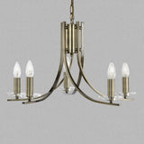 Brass & Clear Glass Traditional Pendant Ceiling Lighting