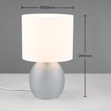 Grey & White Lampshade Desk Lamp
