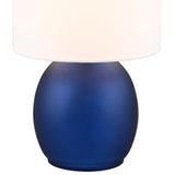 Blue Glass Retro Desk Lamp