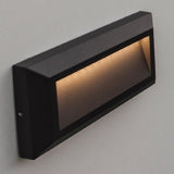 LED Anthracite Outdoor Rectangular Surface Mount Brick Down Light 