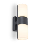 Lutec 5198101118 Cyra LED Anthracite Outdoor Modern Cylinder Rotational Up & Down Wall Light