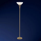 Antique Brass Uplighter Floor Lamp