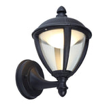 Lutec 5260101012 Unite LED Black Outdoor Vintage Coach Up Lantern Wall Light