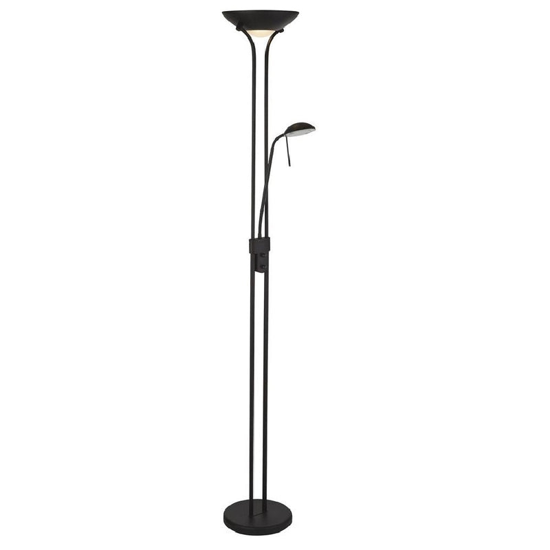 LED Matt Black Modern Mother & Child Floor Lamp 