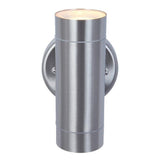 Lutec Stainless Steel Outdoor Modern Cylinder Up & Down Wall Light