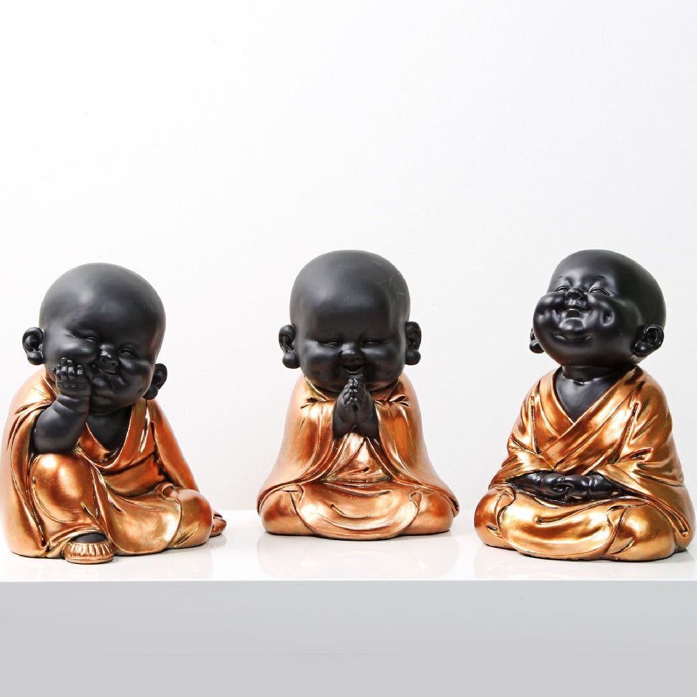 Smiling Cute Buddha Figures