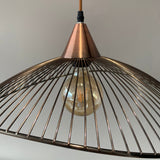 Vintage Copper Wire Contemporary Pendant Light
