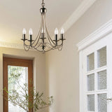 Antique Brass Contemporary Modern 5 Pendant Light