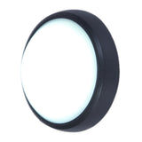 LED Anthracite Outdoor Modern Round Flush Wall & Ceiling Light 178mm