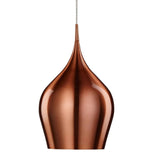 Copper Metallic Vintage Contemporary Metal Bell Pendant Light 26cm