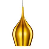 Gold Metallic Vintage Contemporary Metal Bell Pendant Light 26cm