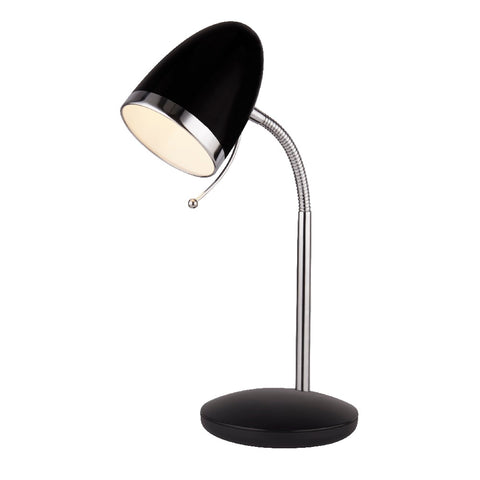 Black & Chrome Vintage Retro Adjustable Table Desk Lamp