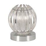 Oaks 669 TL CL Shimna Clear Round Touch Switch Modern Table Lamp