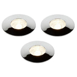 LED Downlight LED Chrome 4W Round Recessed Downlight Spot (3 Pack)