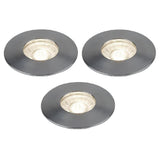 LED Downlight LED Satin Chrome 4W Round Recessed Downlight Spot (3 Pack)