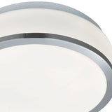 Satin Chrome Trim Compact Flush Light