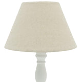 White Distressed Wood Table Desk Lamp
