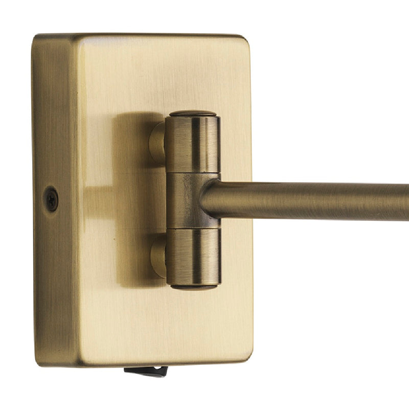 Britalia 220054 | Antique Brass Swing Arm Wall Light