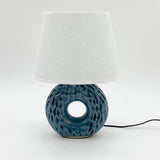 Blue Ceramic Retro Ring Table Lamp