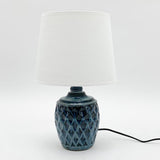 Blue Ceramic Retro Urn Table Lamp
