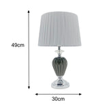 Ceramic Taupe Table Lamp with Lampshade