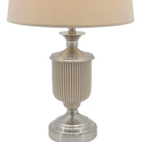 Beige Ceramic Urn Table Desk Lamp