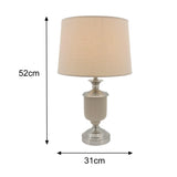 Ceramic Beige Table Lamp with Lampshade