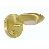 Satin Brass 1 Lamp Modern Dimmer Wall Light