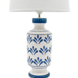 Retro Blue Ceramic Oriental Table Lamp