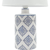Retro Blue Ceramic Oriental Table Lamp