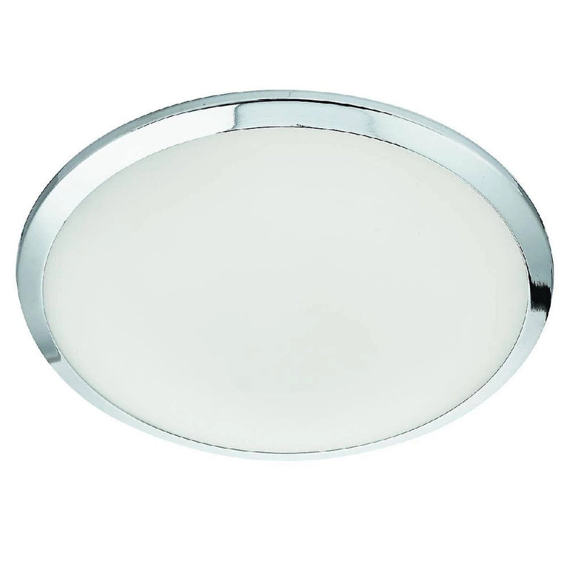 Chrome Bathroom Ceiling Flush Light Fitting