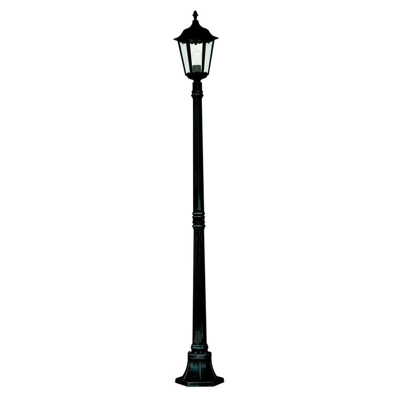  Black Outdoor Traditional Lantern Post Light 1830mm
