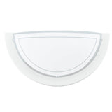Eglo 83154 Planet 1 White & Satinated Glass Half Wall Light