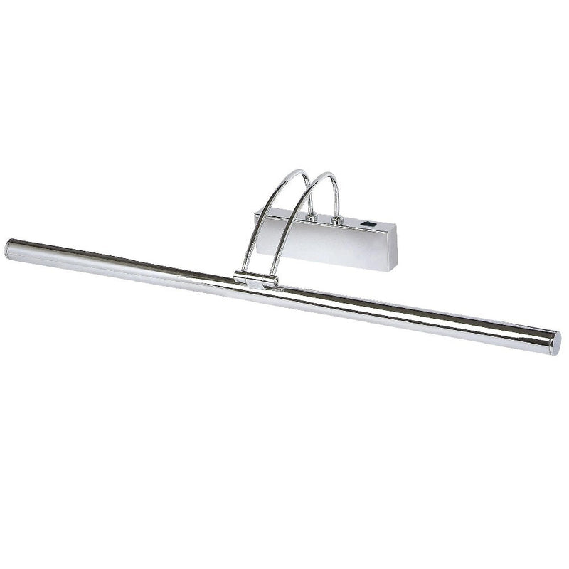 LED Polished Chrome Modern Adjustable Switched Picture Wall Light 68cm