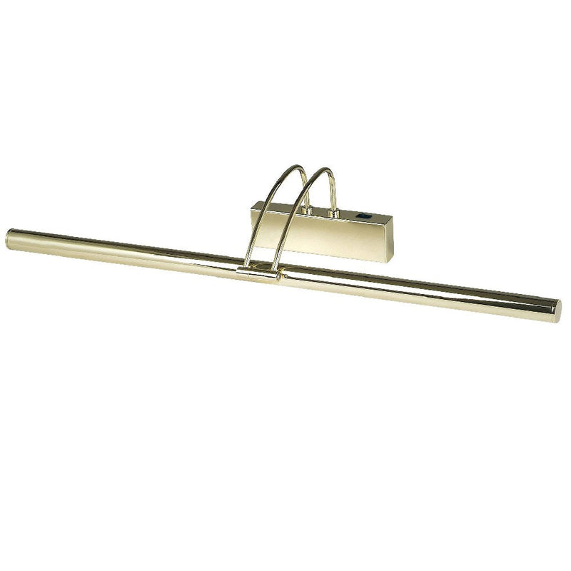 LED Polished Brass Modern Adjustable Switched Picture Wall Light 68cm