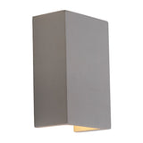 Oaks 8429 CO Siku Concrete Grey Modern Up & Down Rectangular Wall Light 18cm