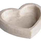 Antique White Heart Shaped Tray