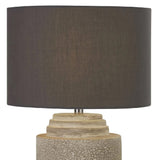 Grey & Stone Cylindrical Table Light