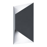 LED Anthracite & White Modern Outdoor Up & Down Wall Light IP44