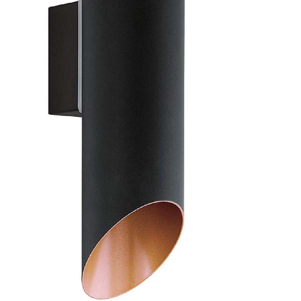 LED Black & Copper Outdoor Up Down Wall Light