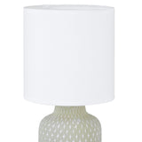 Vintage Ceramic Table Lamp with White Shade