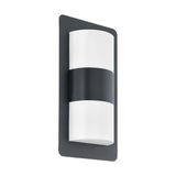 Eglo 98086 Cistierna LED Anthracite & White Outdoor Modern Flush Wall Light