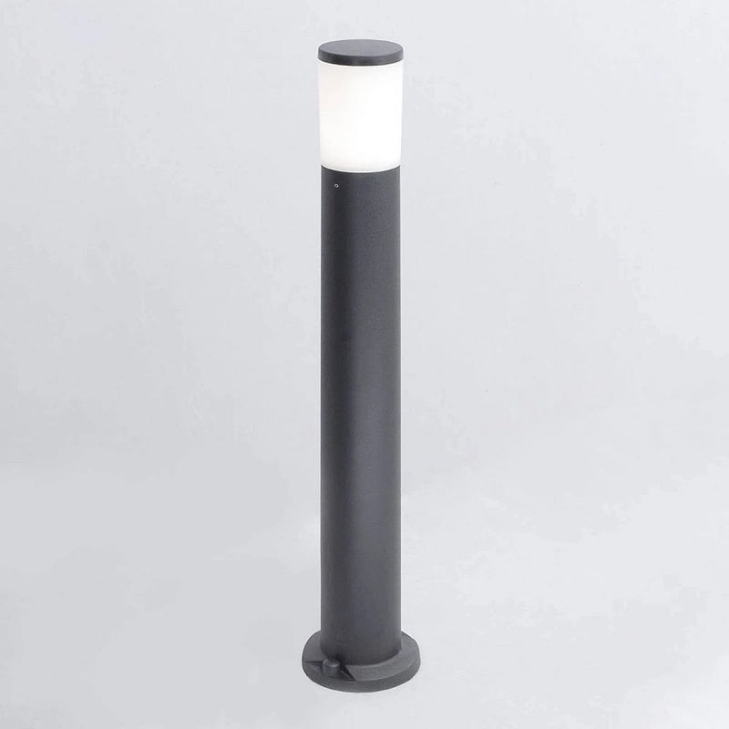 Black LED Round Post Light CCT 80cm