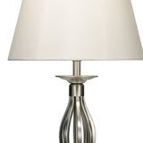 Brushed Chrome Open Metal Work Table Lamp