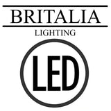 Britalia LED Modern Twist Nickel Table Light