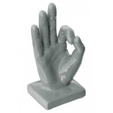 Britalia 880019 | Ceramic Grey OK Hand Sign Ornament | BRT880019