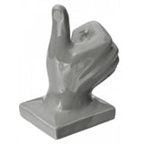 Grey Ceramic Thumbs Up Well Done Ornament