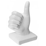 Britalia 880023 White Ceramic Thumbs Up Hand Sign Sculpture 15cm